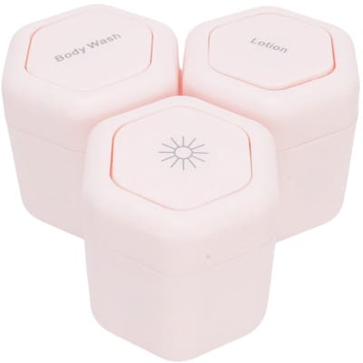 Dailygoods- Reiscontainers Set van 3 - Magnetische Containers - Lekbestendig - Herbruikbaar - Ideaal voor Huidverzorging - Brede Opening - Reispotjes