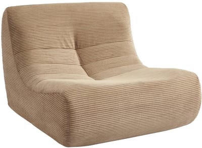 sweeek - Ribfluwele fauteuil 1 zitplaats - meerdere kleuren - sokol