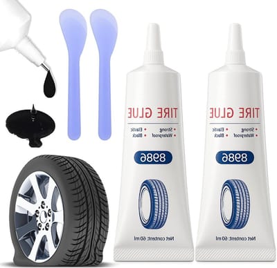 Rubber Lijm voor Banden - Complete Reparatieset voor Auto, Motor en Fiets met Mobiele Telefoonhouder