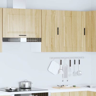 vidaXL - Keukenbovenkast - Porto - bewerkt - hout - sonoma - eikenkleurig