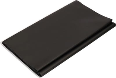 Duni Tafelkleed/tafellaken - 1x - herbruikbaar - zwart - 138 x 220 cm - Dunisilk+ - Feestartikelen