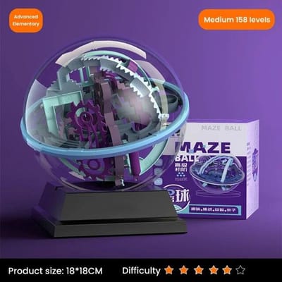 3D Puzzel Bal Doolhof Speelgoed Kinderen Uitdaging Hindernisspel Labyrint Bal 3D Doolhof Montessori Puzzel Balans Traine Uitverkoop Spel 158 level