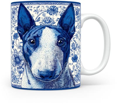 Mok Bull terrier Beker voor koffie of tas voor thee, cadeau voor dierenliefhebbers, moeder, vader, collega, vriend, vriendin, kantoor, opa, oma, hond, kerst, sinterklaas, verjaardag