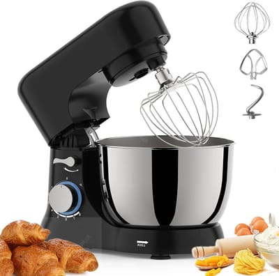 Keukenmachine - Elektrische Mixer - Bakken Thuis - Krachtige Motor - 45 Qt Kom - Zwart