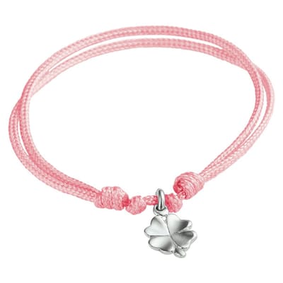 Zilver Gerhodineerde Armband klaver 1800812