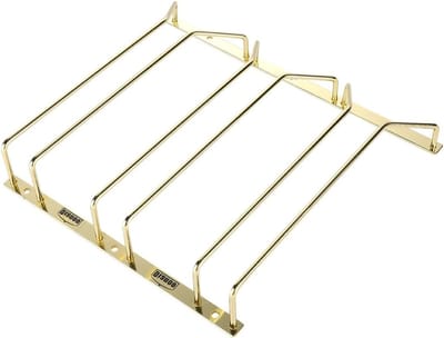 Aura® Ophangrek Wijnglazen - Wijnglazenhouder – Metalen Wijnglazenrek - Goud - 28cm x 33cm x 5cm