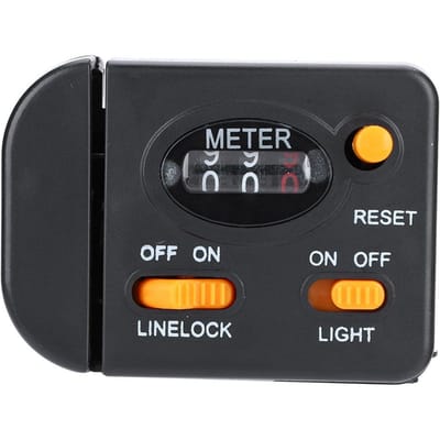 Trolling Elektronische Vislijnteller Zoutwater Zeevismolen Digitaal Display black