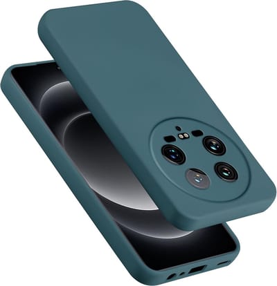 Cadorabo Hoesje geschikt voor Xiaomi 14 Ultra in LIQUID GROEN - Beschermhoes gemaakt van flexibel TPU silicone Case Cover