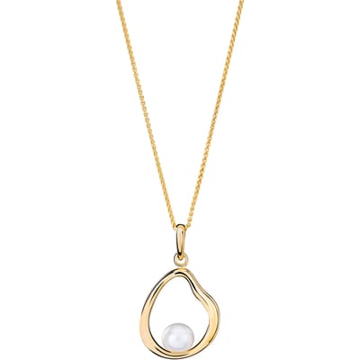 Orphelia 'Baptiste' Dames 925 Sterling Zilveren Ketting met Hanger - Goud ZH-7507/G