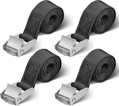 Robuuste Spanbanden voor Motorfiets en Fietsendrager - 4 Stuks, 250 kg, 1 m & 2 m