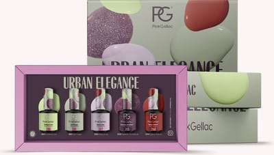 Pink Gellac Gellak - Collection Box Urban Elegance - Gellak Set van 5 Kleuren x 15ml - Gelnagellak - Gel Lak