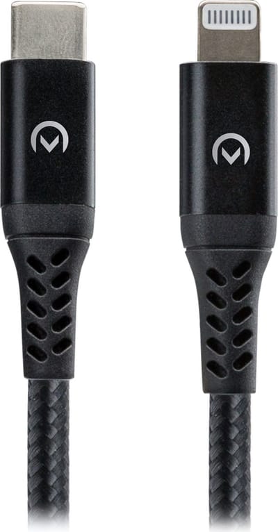 Mobilize USB-C naar Apple Lightning Kabel MFI 2 Meter - Zwart