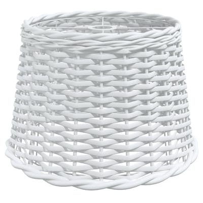 vidaXL - Plafondlampenkap - Ø40x26 - cm - wicker - wit