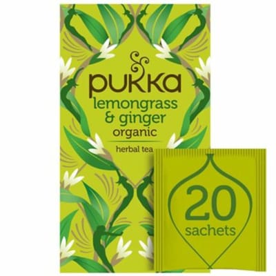 Pukka Biologische Thee Lemongrass Ginger - 3 x 20 stuks - Voordeelverpakking