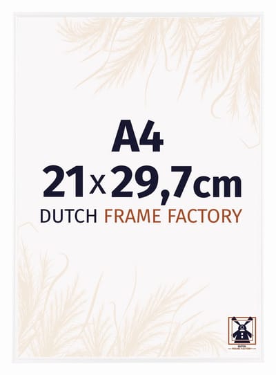 Fotolijst A4 21x29,7 cm - Kunststof - Wit Hoogglans - Easy