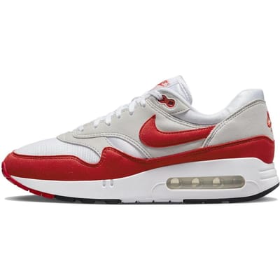 Nike Air Max 1 86 OG Big Bubble - Rode Heren Sneakers Wit University-Rood Licht-Neutraal-Grijs DQ3989-100 44 gray