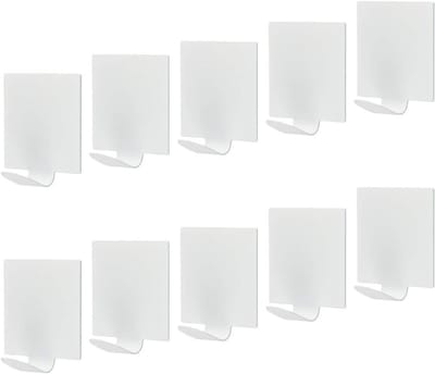 Klevende haakjes voor muurbevestiging, ideaal voor decoratie en organisatie - 10 stuks