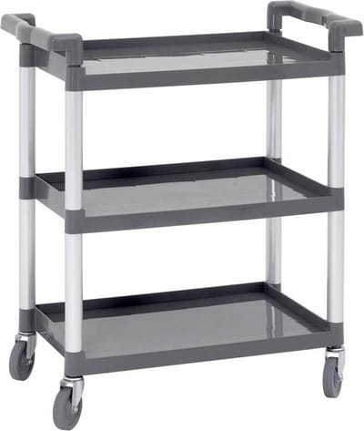 Serveerwagen - 3 bladen - 830x415x(h)940mm - 120Kg