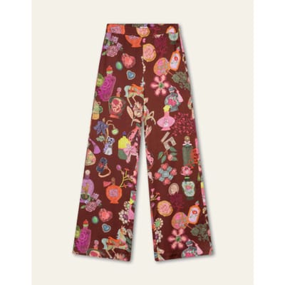 Oilily Poreli Broek- maat36 Hot Chocolate