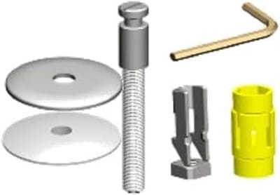 Toiletbril Scharnier Set - Zachte Sluiting Onderdelen - Badkamer Renoveren - Roestvrij Staal - 10x10cm - Neutrale Kleur