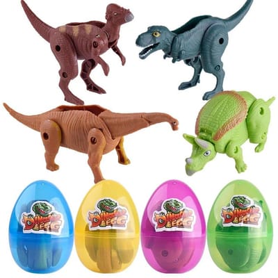 Kinderspeelgoed Willekeurige Verrassingseieren Dinosaurus Speelgoedmodel Vervormde Dinosaurussen Ei Verzameling Speelgoed Voor Kinderen Verzameling Dropshipping OneSize brown