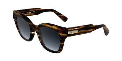Longchamp LO791S Striped brown 51/21/140 WOMAN Zonnebrillen