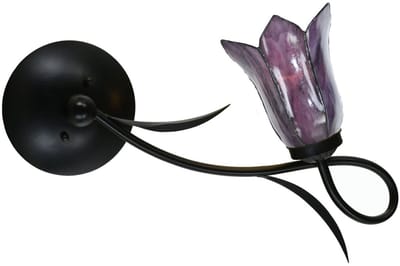 Tiffany Wandlamp / Plafonnière Lovely Gentian Purple - Art Deco Trade