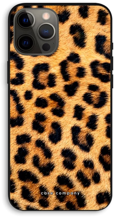 Case Company® - Hoesje geschikt voor iPhone 12 Pro Max hoesje - Luipaard - Biologisch Afbreekbaar Telefoonhoesje - Bescherming alle Kanten en Schermrand