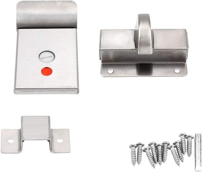 Toilet Bezetting Indicator - Deurindicator Slot - Privacy Aangeven - Rood Groen Indicatiebord - 9 x 8 x 5 centimeter