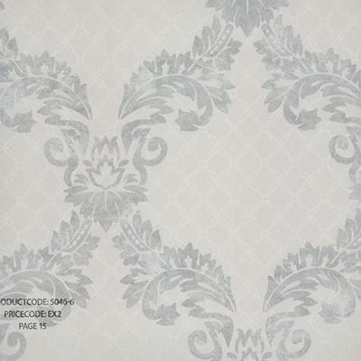 Exclusief Barok Glitter Behang Grijs/Zilver – Luxe Vlies – 5046-6