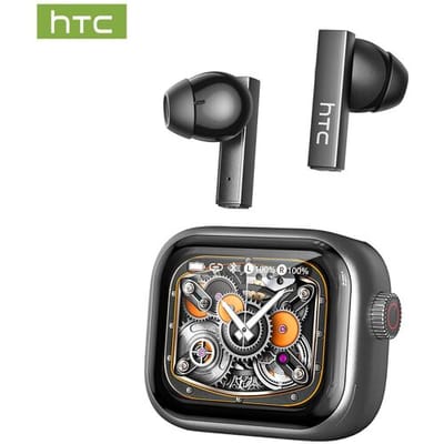 HTC NE40 AI-gestuurde in-ear oordopjes, Bluetooth 6.0, met LED-display, high-fidelity HiFi-audio, TWS True Wireless, aanraakbediening, waterbestendig,