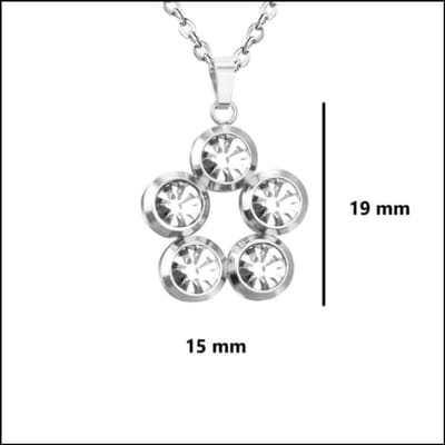 Aramat Jewels | Halskettingen | Zirkonia Halsketting - Ankerschakel - 45cm | Zilverkleur- Transparant | |1,5mm | Staal | Volwassenen | Verkleurd niet