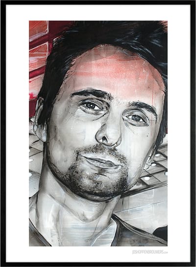 Matthew Bellamy print 51x71 cm *ingelijst & gesigneerd