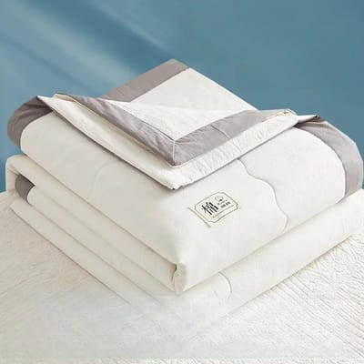 100% Katoen Binnen en Buiten Zomer Koel Airconditioning Dekbed Gewassen Katoen Puur Katoen Zomer Dekbed Dun Dekbed Zomer 150x200CM cotton gray