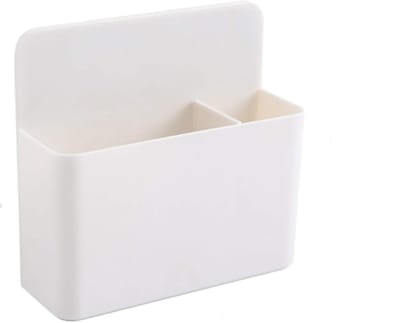 Penhouder - Penhouder - Magnetische whiteboardmarkerhouder - Opbergdoos - Opbergdoos voor koelkast, school, thuis, kantoor - Wit