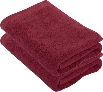 Tiseco Home Studio - Badlaken DELUX - - SET/2 - 100% katoen - 550 g/m² - 100% katoen - superzacht en zeer absorberend - 70x140 cm - Rood