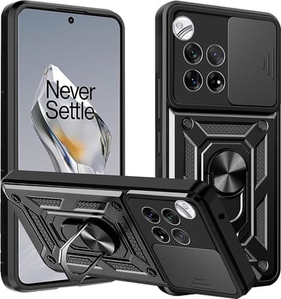 Hoesje geschikt voor OnePlus 12 - Techsuit Camshield Back Cover - Zwart