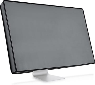 kwmobile beschermhoes monitor geschikt voor 24-26" Monitor hoes - Computerscherm cover - Computer accessoires - PC scherm stofkap in grijs