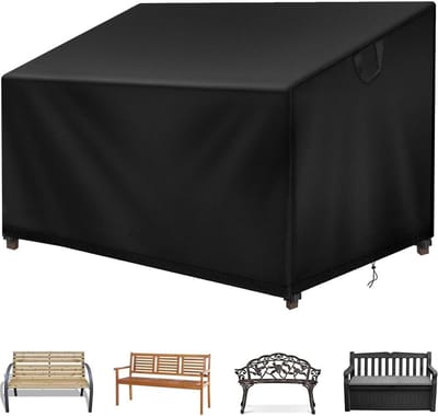Waterdichte 4-zits tuinbank afdekhoes - Winterbestendige beschermhoes voor tuinbank - 193x66x63/89 cm