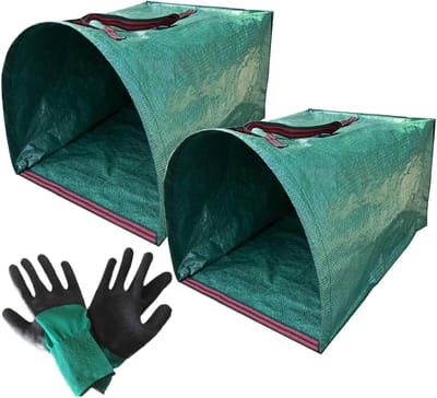 Bladverzamelzak - Tuinafvalzak Gazon - Tuin Opruimen - Gestroomlijnd Blad Verzamelen - 270 L - Groen