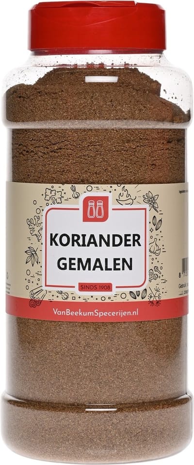Van Beekum Specerijen - Koriander Gemalen - Strooibus 300 Gram