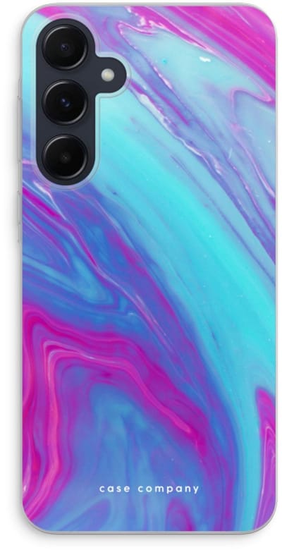 Case Company® - Hoesje geschikt voor Samsung Galaxy A55 hoesje - Zweverige regenboog - Soft Cover Telefoonhoesje - Bescherming aan alle Kanten en Schermrand