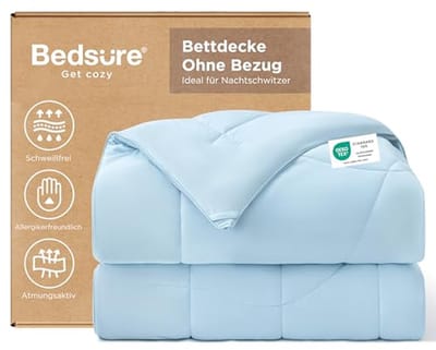 Verkoelend Dekbed - Koeldeken Zomer - Koel Slapen - Directe Koelte Q-Max - 155 x 220 cm - Blauw