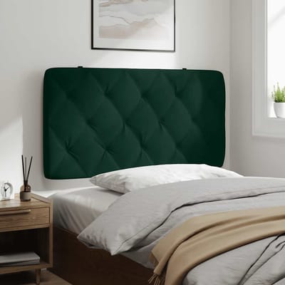 vidaXL - Hoofdbordkussen - 100 - cm - fluweel - donkergroen