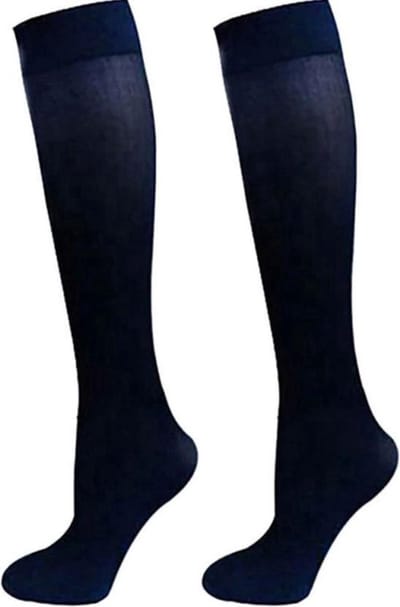 Finnacle - Ondersteun je benen met compressie kousen - L/XL - Donkerblauw - Voor sport, reizen en dagelijks gebruik!