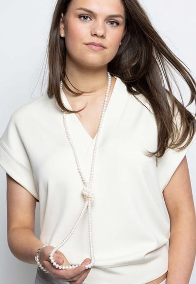 PROUD PEARLS® extra lange klassieke parelketting 160cm