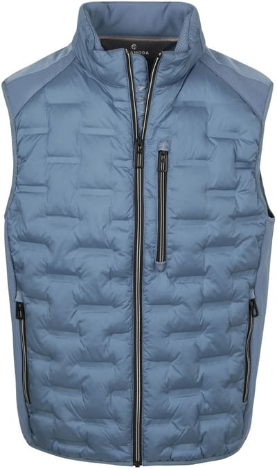 CASAMODA Bodywarmer Hybrid Puffer Indigo - Maat M - Heren - Bodywarmers