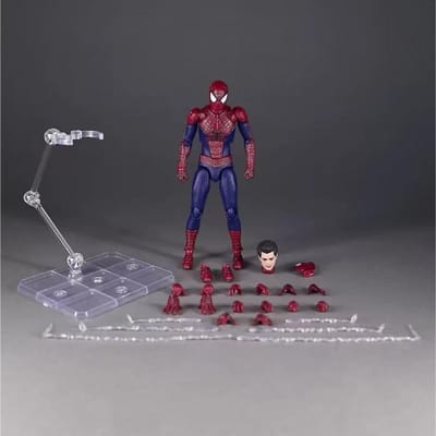 Op Voorraad Mafex 248 The Amazing Spider-Man 2 Actiefiguur Garfield Andrew Beweegbaar Figuurtje 15cm Model Speelgoed Verzamelaarsobject Display gray