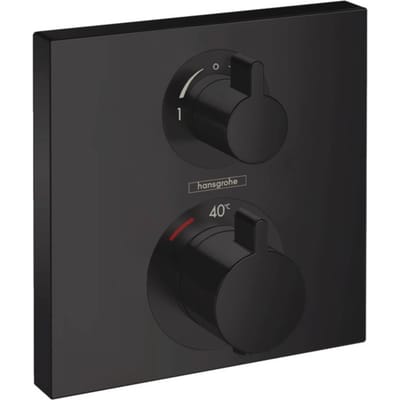 hansgrohe Ecostat Square thermostaat afbouwdeel voor 2 functies mat zwart