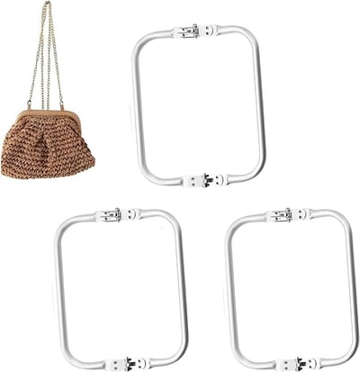 3 Stuks Aluminium Portemonnee Frames U Vorm met Pocket Klemmen en Slot voor Handgemaakte Tassen Accessoires - Ideaal voor DIY Projecten en Creatieve Handwerken